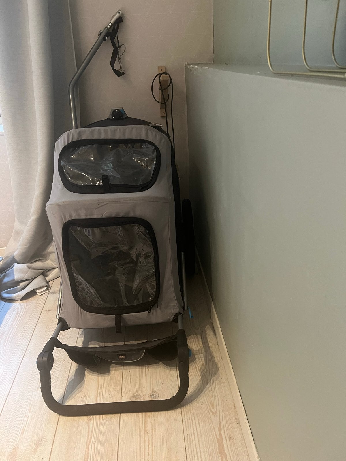Hondenfietskar - Grijs,m, Ophalen, Gebruikt, Opvouwbaar, 20 tot 40 kg