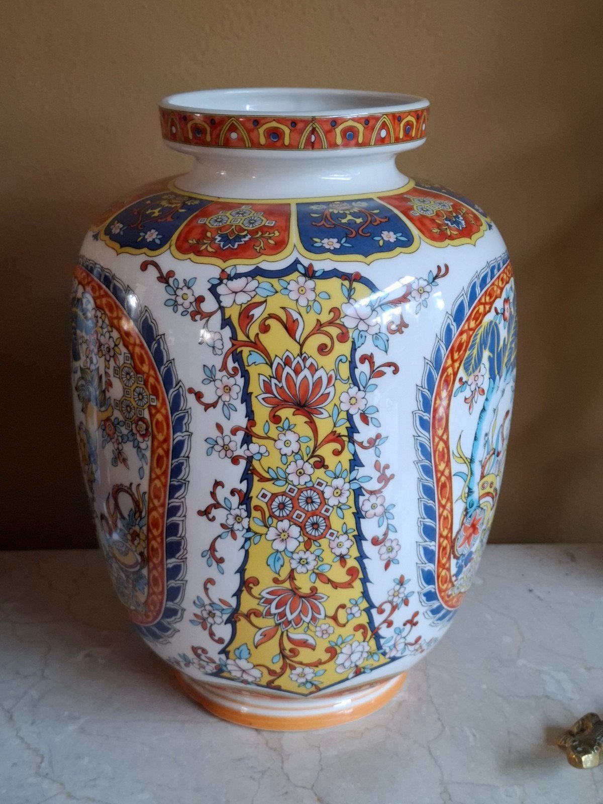Grote Eken Chinese Vaas, Ophalen of Verzenden