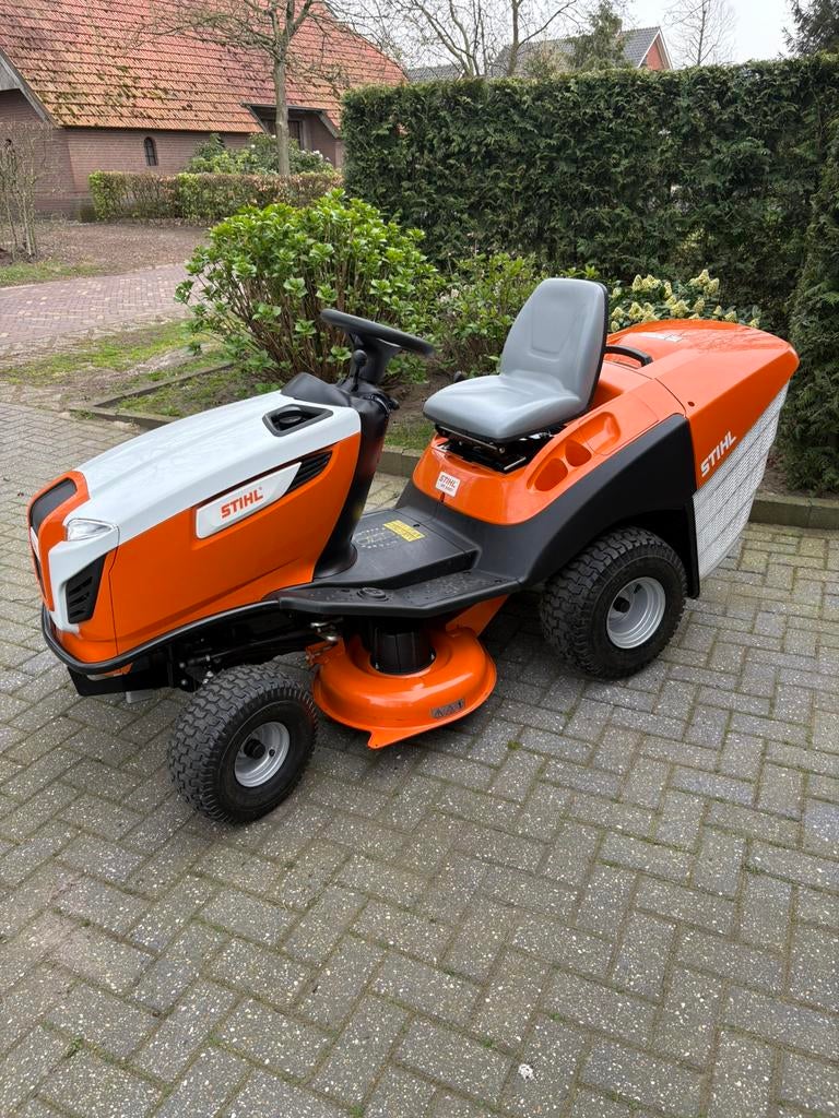 Stihl RT5097 zitmaaier met opvang in nieuwstaat!, -, -, Ophalen of Verzenden, Zo goed als nieuw