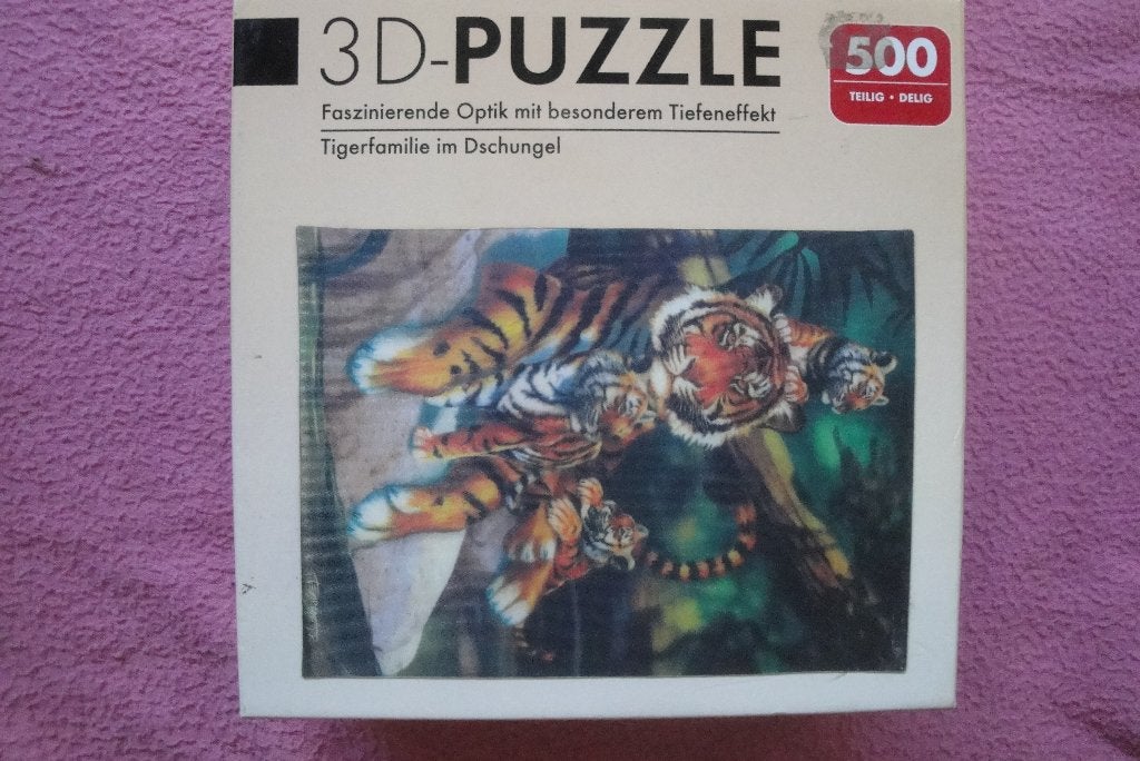 3 D DIEREN PUZZLE  500 stukjes  voor 1,95euro, Ophalen of Verzenden, 500 t/m 1500 stukjes, Zo goed als nieuw, Legpuzzel