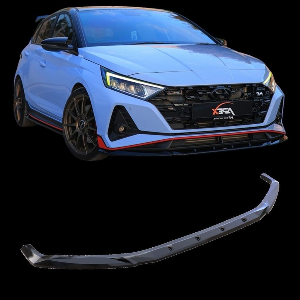 APEX Spoiler Splitter Geschikt voor Hyundai i20N glans Zwart