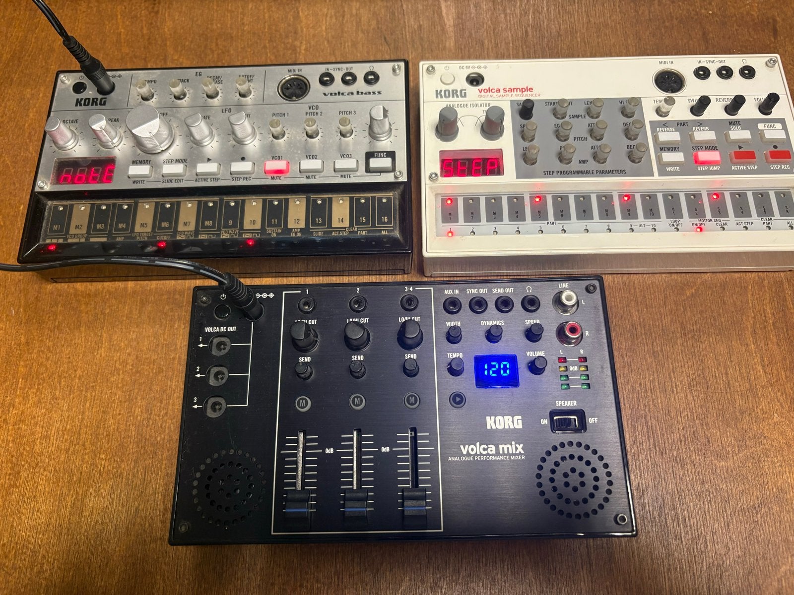 KORG Volca Sample, Volca Bass en Volca Mix (ook los te koop), Muziek en Instrumenten, Ophalen of Verzenden, Gebruikt