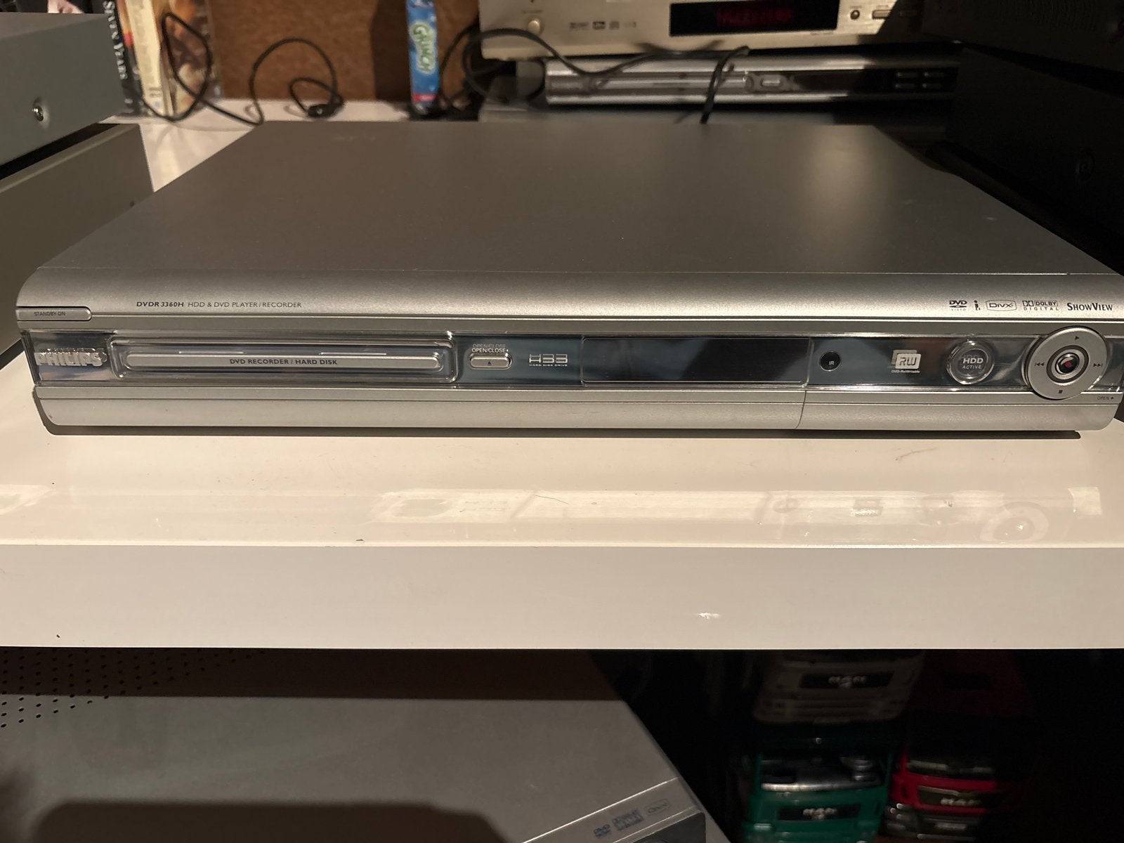 Philips DVDR3360H DVD Recorder/HDD & DVD Speler, Philips, Gebruikt, Met harddisk, Dvd-recorder