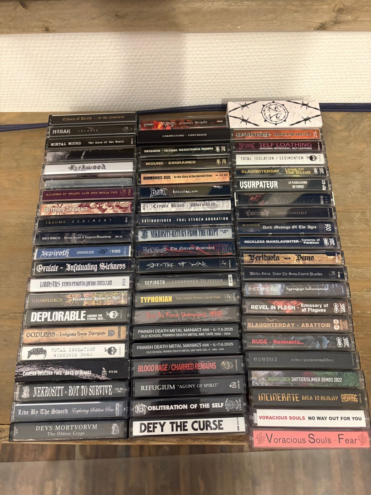 Collectie death metal tapes, Cd's en Dvd's, Ophalen of Verzenden, Zo goed als nieuw, 1 bandje