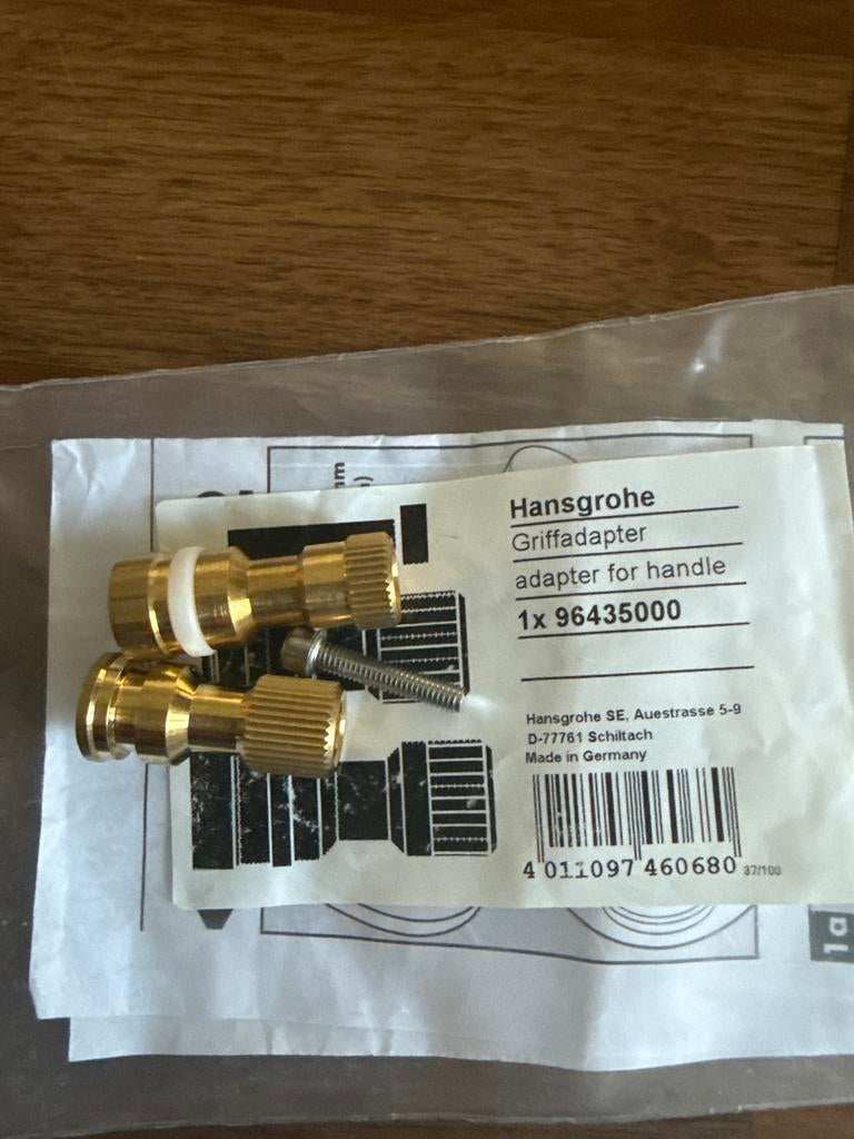 HansGrohe greepadapter 96435000 nieuw in verpakkin, Ophalen of Verzenden, Nieuw, Kraan