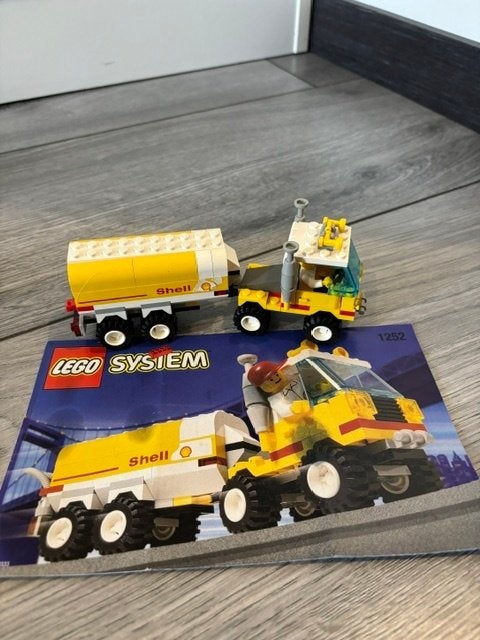 Lego 1252 Shell tankauto, Lego, Compleet, Ophalen of Verzenden, Complete set