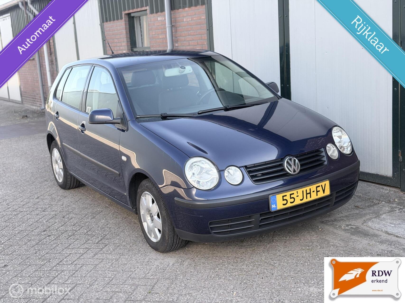 Volkswagen Polo 1.4-16V Comfortline AUTOMAAT/AIRCO/CRUISE CO, Blauw, Bedrijf, Startonderbreker, Euro 4