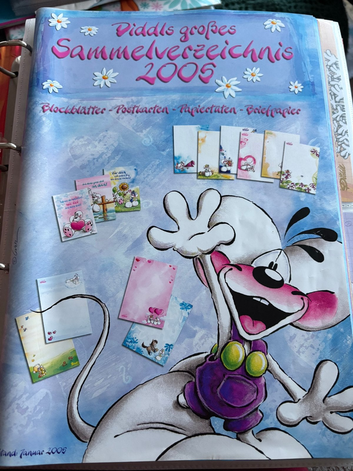 Grote Diddl collectie uit 2005, Ophalen, Verschillende figuren, Zo goed als nieuw, Papier, Kaart of Schrift