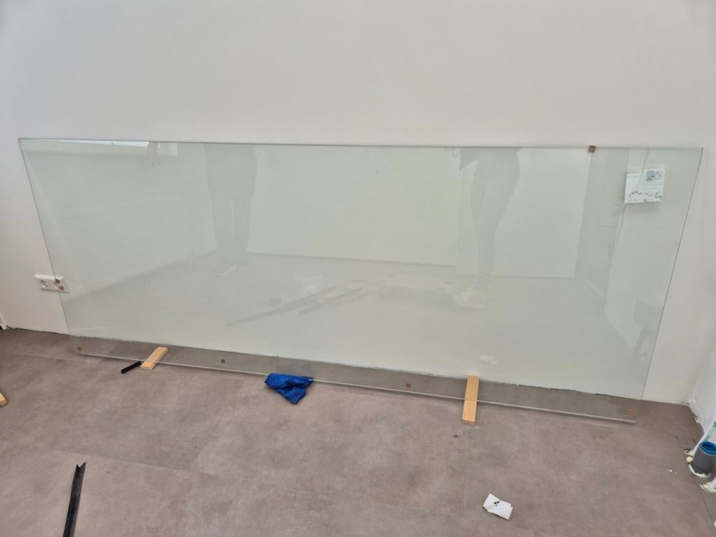 Dubbel gelaagd glas 2350 x 950 mm, Doe-het-zelf en Verbouw, Glas en Ramen, Ophalen of Verzenden, Nieuw, Glasplaat, 160 cm of meer