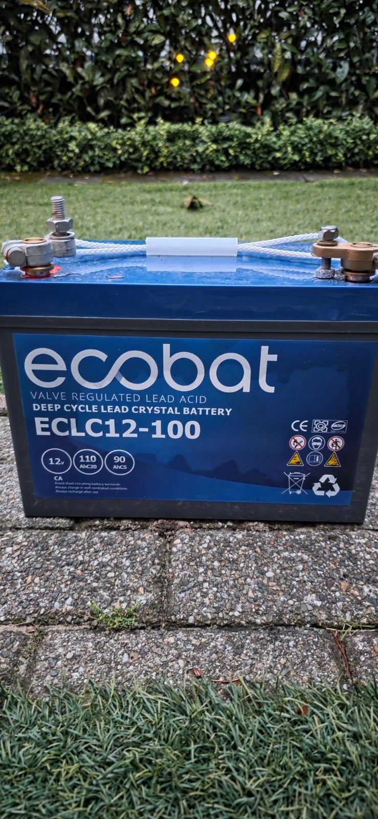 Ecobat ECLC12-100 Deep Cycle Lood Kristal Accu 12V 100Ah, Nieuw