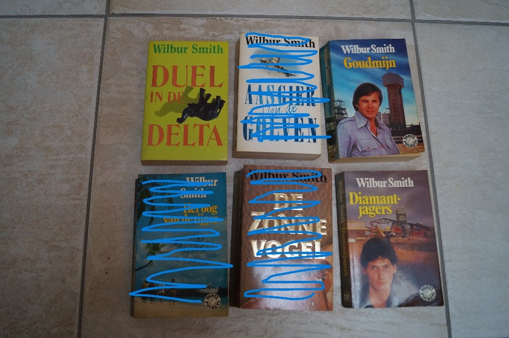 3 avontuurlijke romans van Wilbur Smith, Ophalen of Verzenden, Gelezen