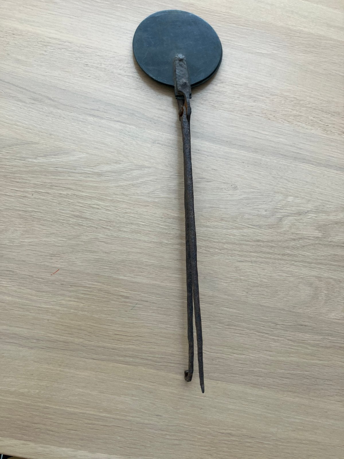 Antiek wafelijzer kniepertjes ijzer koper/ijzer, Ophalen of Verzenden