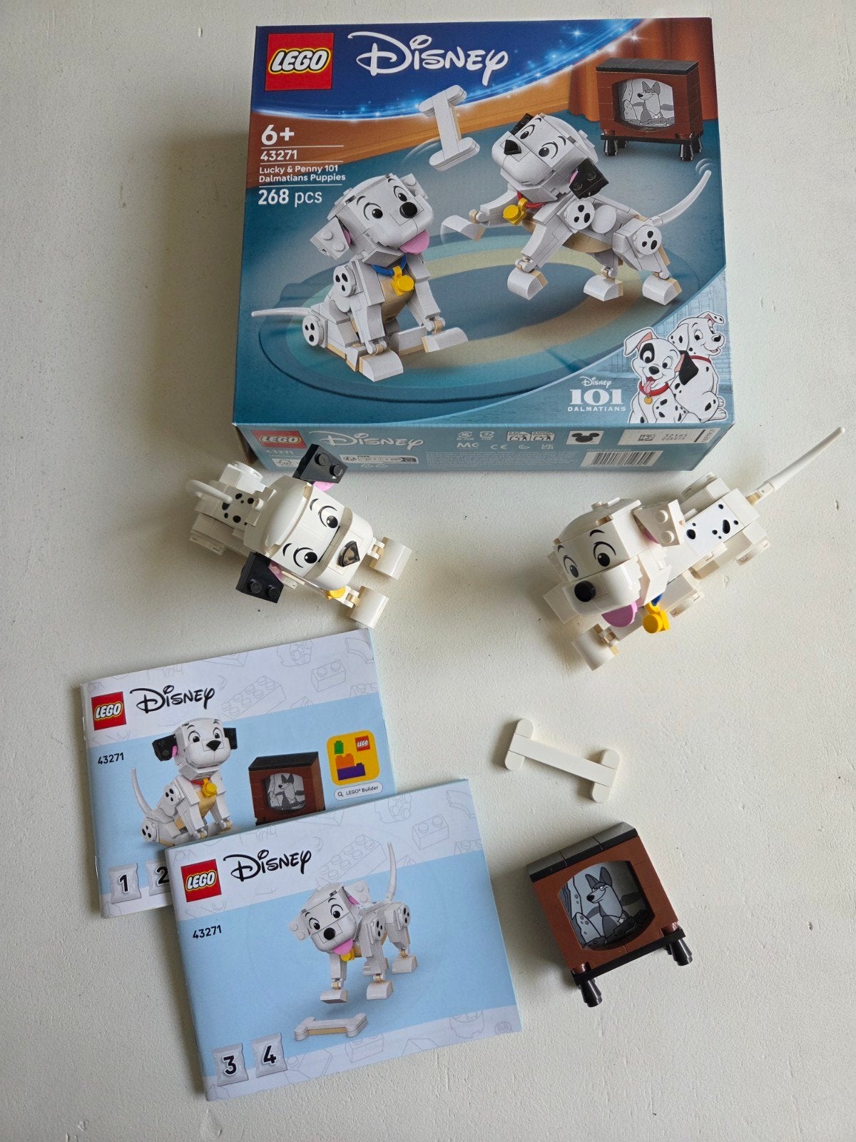 LEGO Disney 101 Dalmatiërs Puppy's 43271, Lego, Ophalen of Verzenden, Zo goed als nieuw, Compleet