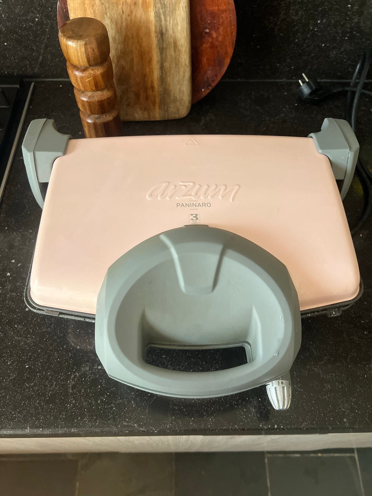 Arzum Tosti Contact Grill Apparaat - Paninaro, Ophalen of Verzenden, Uitneembare platen, Gebruikt