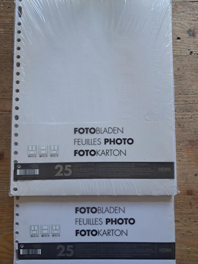 2x Hema fotobladen ringband met pergamijn tussenbladen, Ophalen of Verzenden