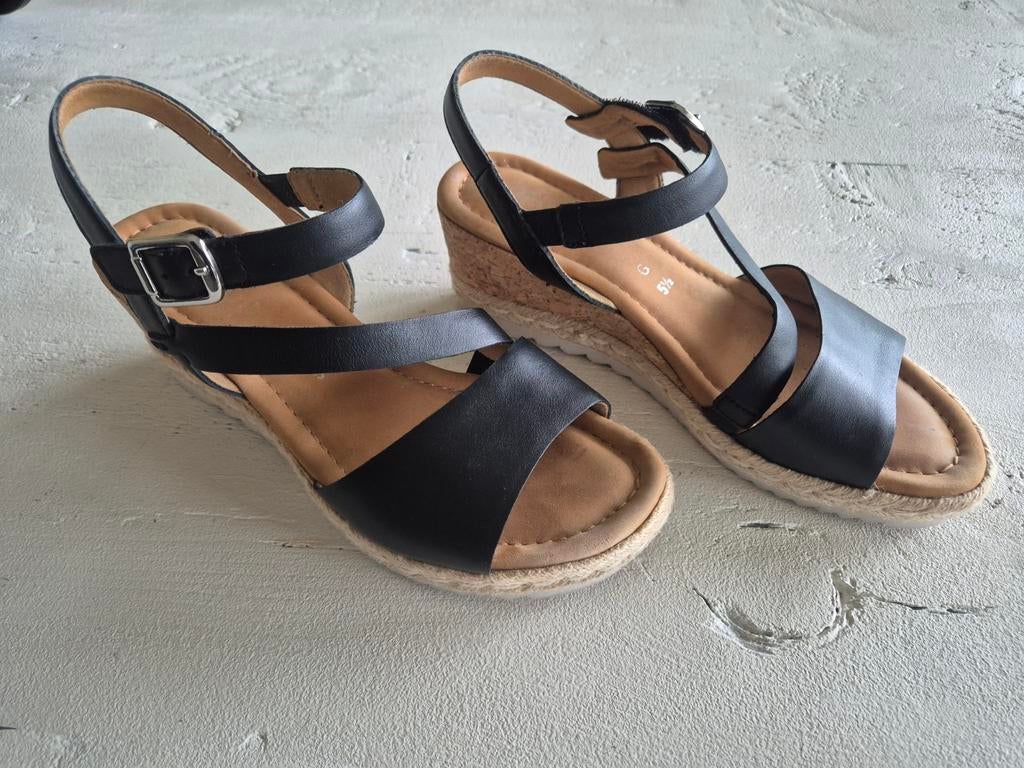 Gabor Sandalen (sleehak) NIEUW donkerblauw Maat 38,5, Blauw, Gabor, Nieuw, Sandalen of Muiltjes
