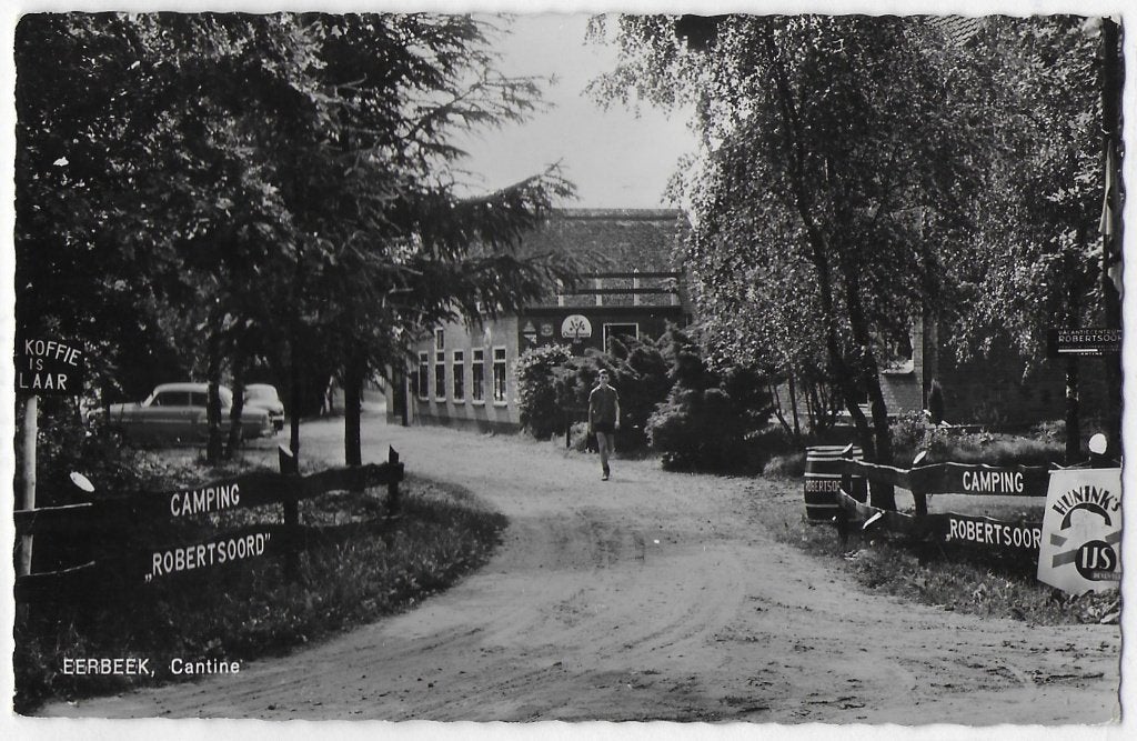 Eerbeek kampeerplaats Robertsoord Oude Ansichtkaart ( B3143, Ophalen of Verzenden, 1920 tot 1940, Gelopen, Noord-Brabant