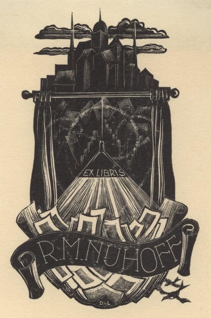 0291 Ex Libris Nederland : Dirk Govert van Luijn, 1944, Verzenden, Ex libris
