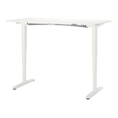 IKEA BEKANT elektrisch zit-sta bureau 160x80 cm – Wit, Huis en Inrichting, Ophalen, Zit-sta bureau, 160 cm, Hout