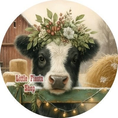 lf921 icing frosting koe retro vintage 20cm eetbare print, Ophalen of Verzenden, Nieuw, Taarten, Versiering