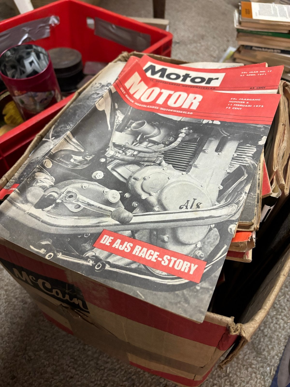 Vintage Motor Magazine - Februari 1973 doos vol, Ophalen, Gelezen, Algemeen