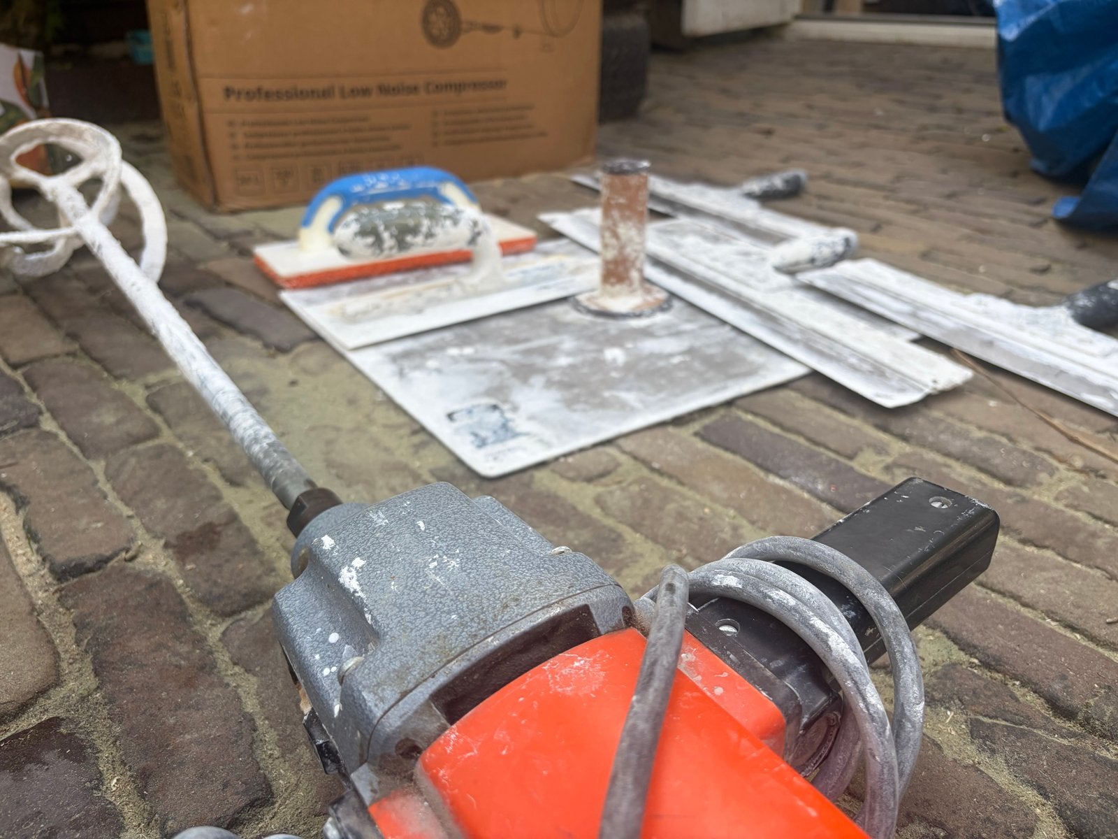 Stukadoor gereedschap set - compleet en direct inzetbaar, Ophalen of Verzenden, Gebruikt, Overige typen