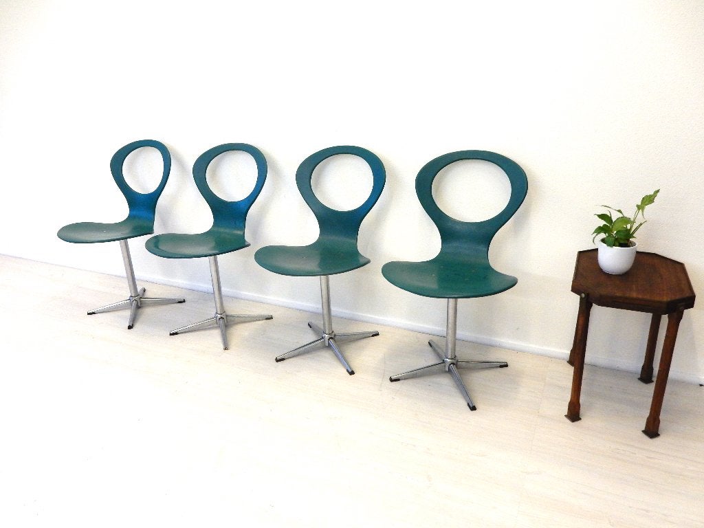 Vintage Eetkamerstoel Jaren 60/ 70 Design Plywood Benze, Gebruikt, Overige kleuren, ., Vintage