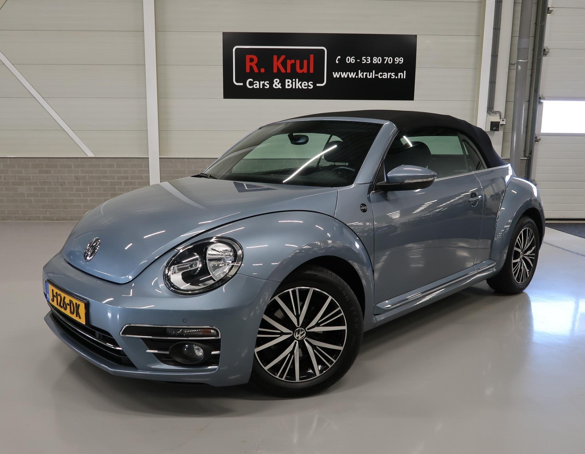 Volkswagen Beetle Cabriolet 1.2 TSI Sound Airco-ecc Navigati, Auto's, Voorwielaandrijving, Stof, Gebruikt, 4 cilinders