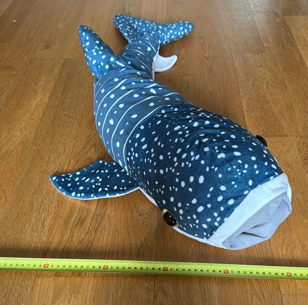 Walvishaai knuffel - 110 centimeter, Ophalen, Overige typen, Blauw, Met label
