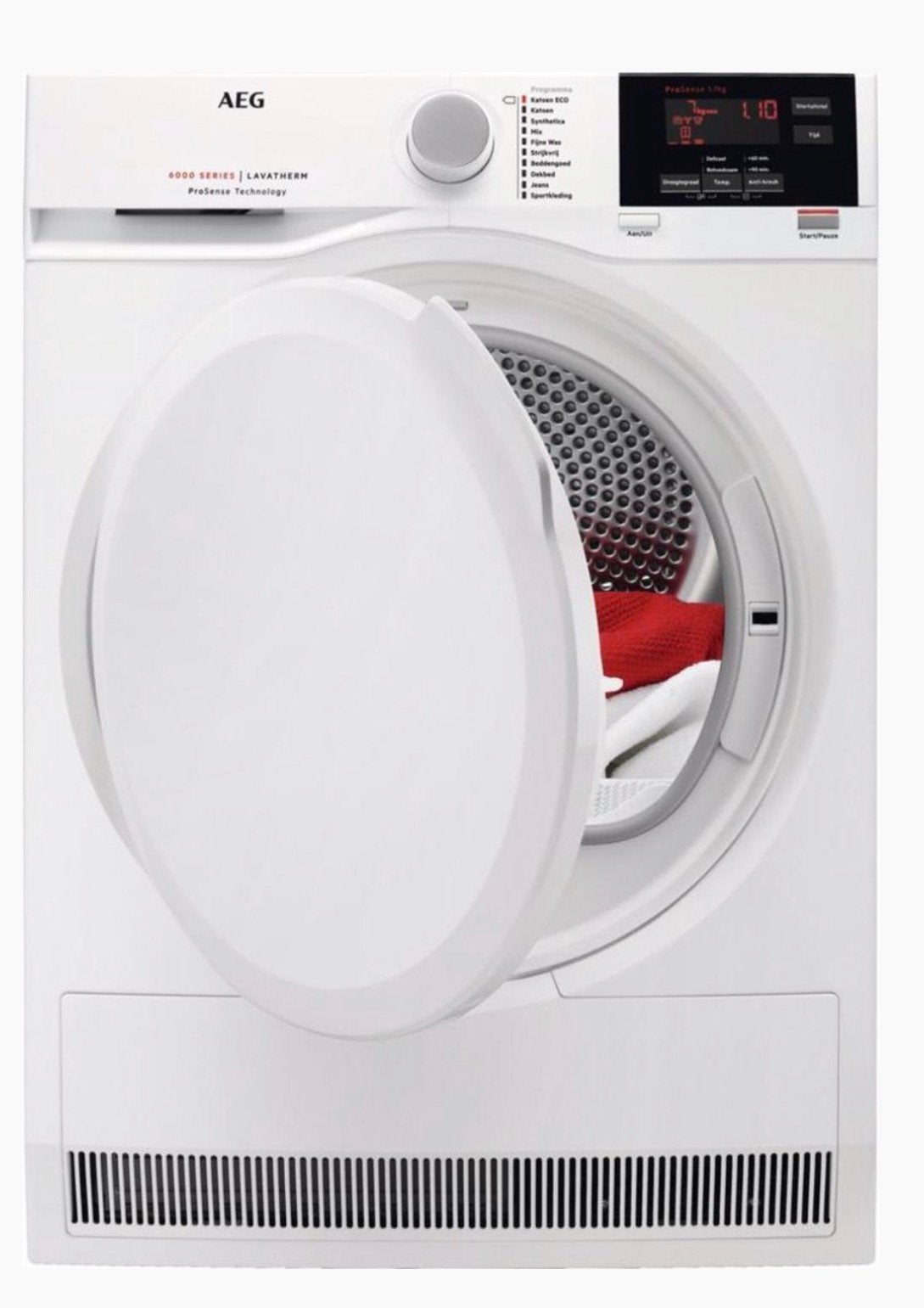 AEG condensdroger 6000series, Witgoed en Apparatuur, Ophalen, 6 tot 8 kg, Zo goed als nieuw, Voorlader