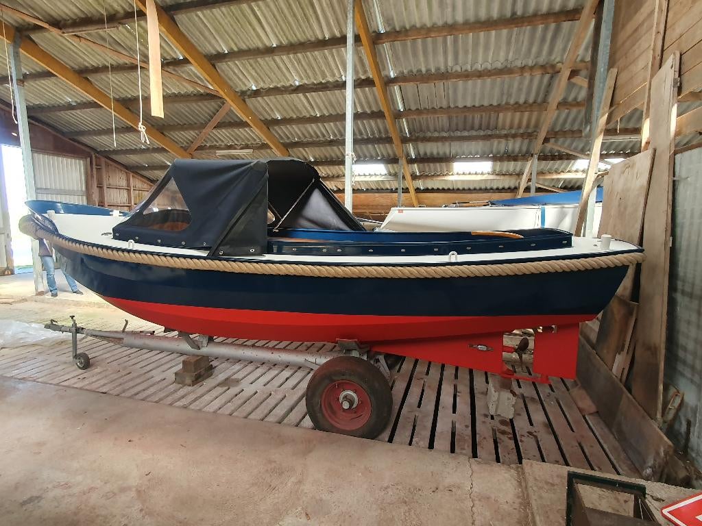 stalen vlet 6 meter, sloep, motorboot, Cesta, Ophalen, 10 tot 30 pk, Gebruikt, Staal