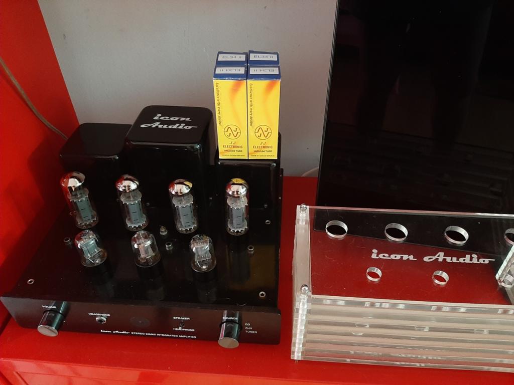 Icon Audio Stereo 25mkII push pull ultra lineair nwe buizen, Ophalen, Versterker
