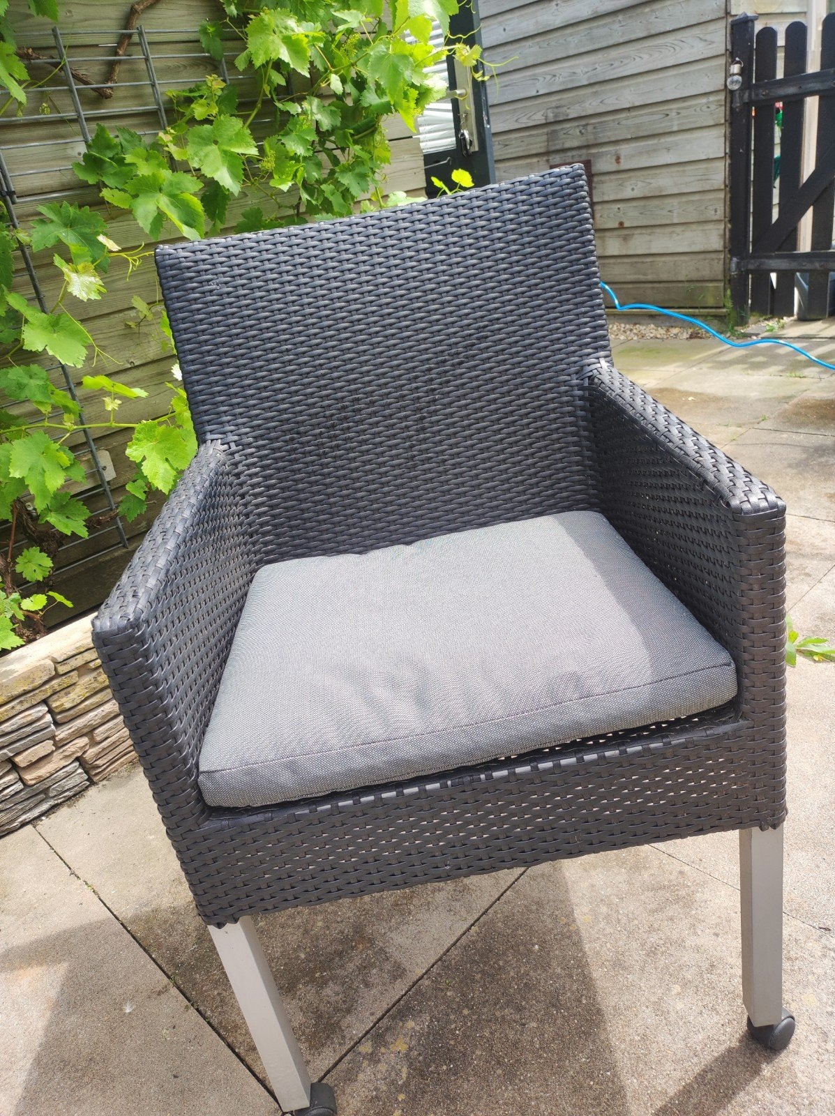 6 tuinstoelen met kussens, Ophalen, Zo goed als nieuw, Wicker
