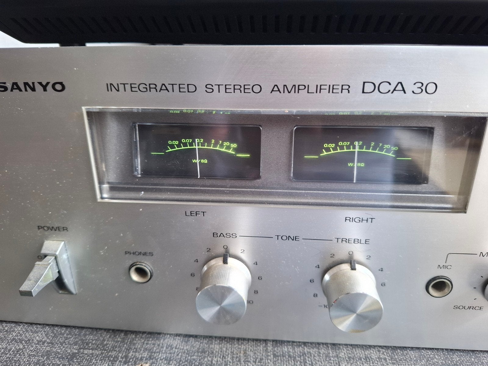 Sanyo DCA 30 versterker, Overige merken, Gebruikt, Ophalen of Verzenden, Minder dan 60 watt