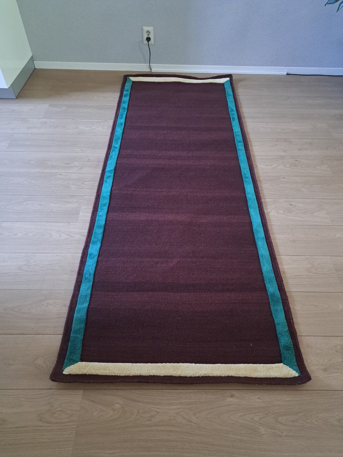 Vloerkleed Framed AP14 Plum - 90x240 cm, Huis en Inrichting, Groen, Rechthoekig, Nieuw, 200 cm of meer