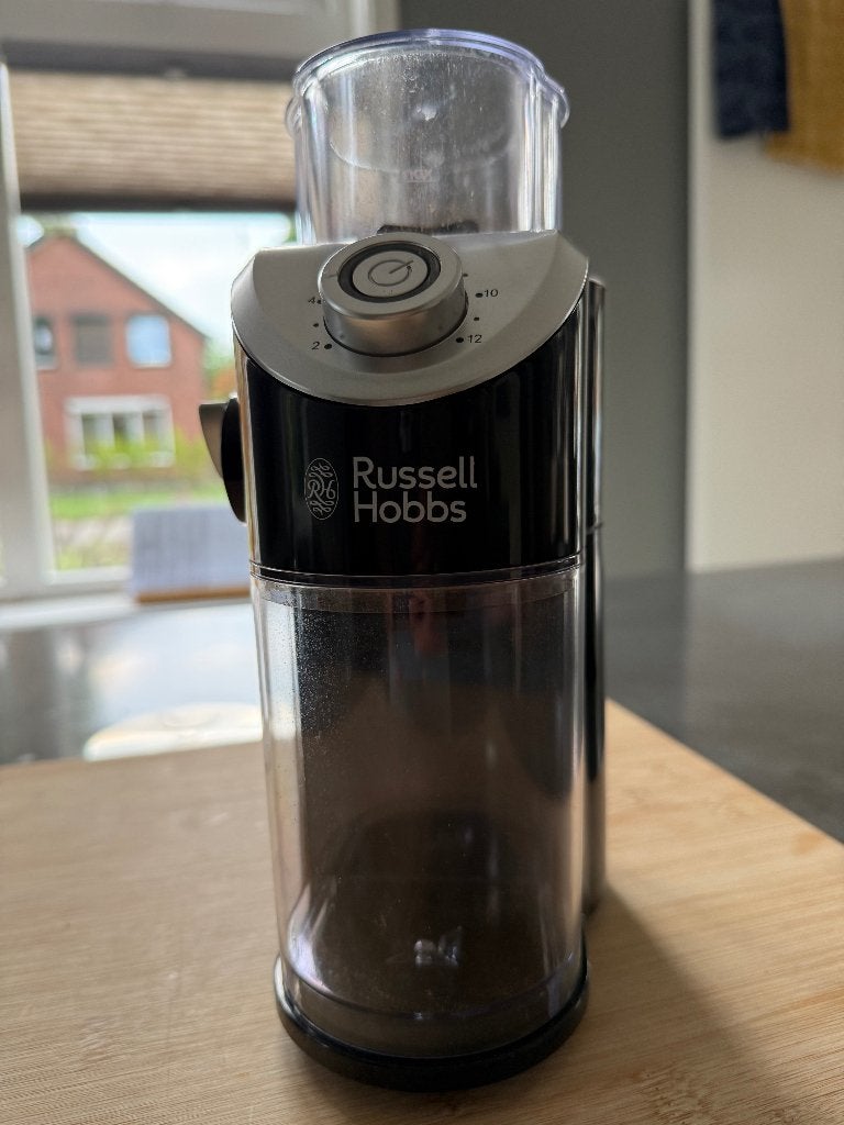 Russell Hobbs koffiemolen - slechts 1x gebruikt, Overige modellen, Zo goed als nieuw, 4 tot 10 kopjes, Koffiebonen