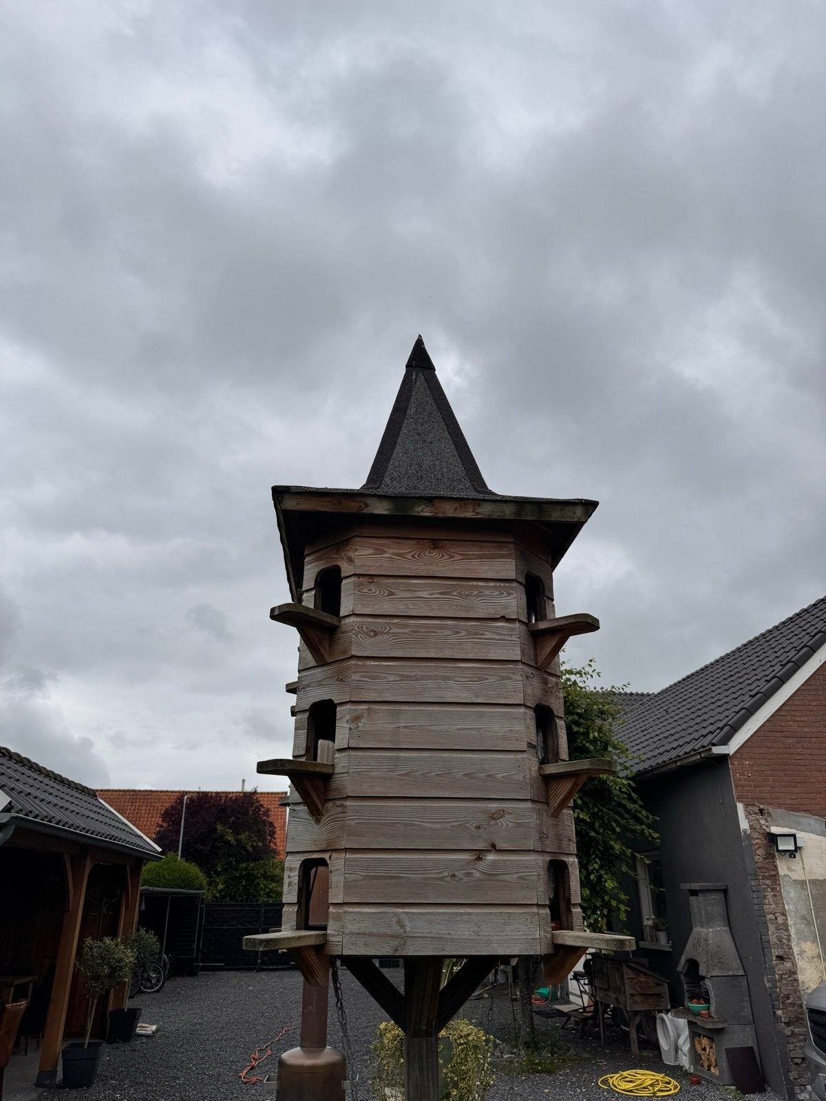 Duiventil met 6 vertrekken, Ophalen, Metaal, Vogelkooi
