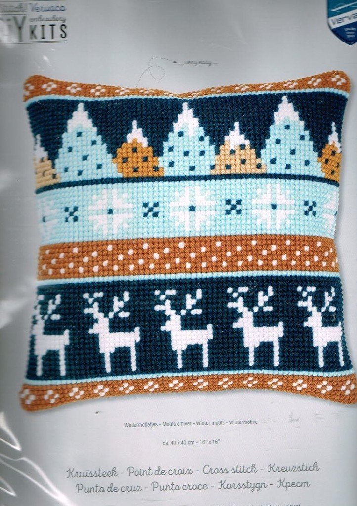 Cado vervaco diverse borduurpakketten kussens, KERST, Ophalen of Verzenden, Nieuw, Handborduren, Borduurpakket