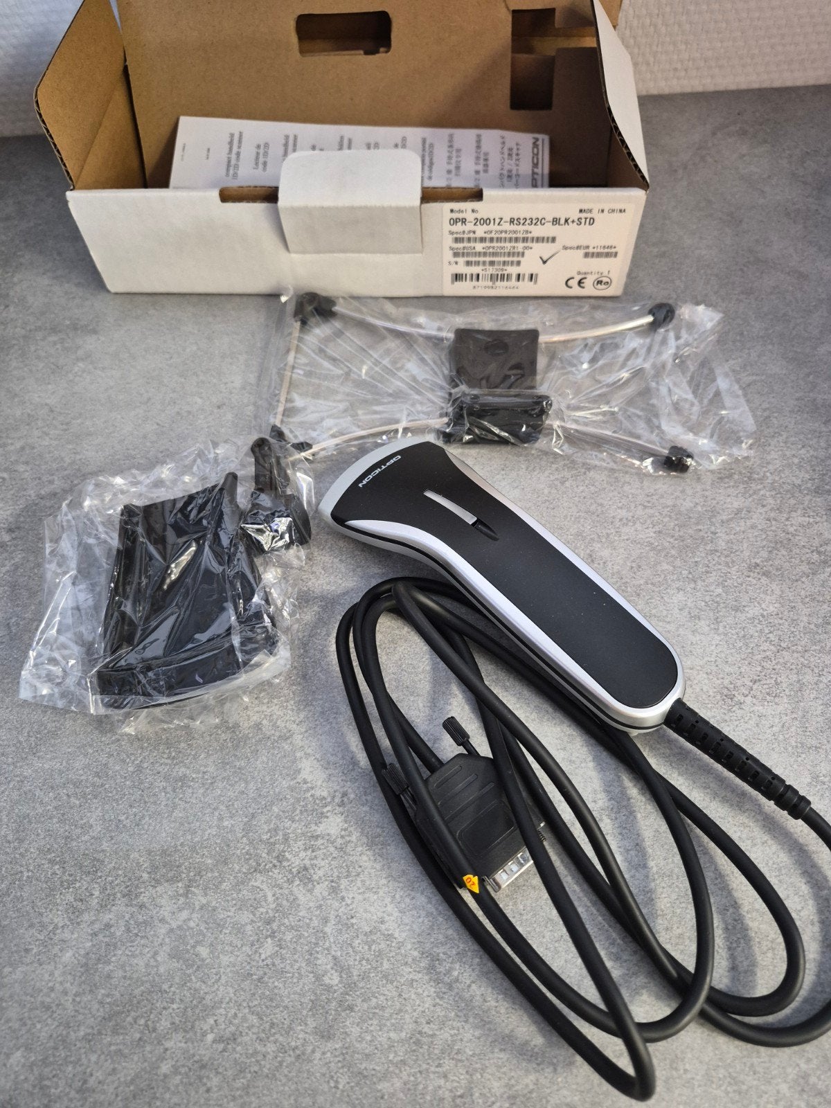 Opticon OPR-2001Z Barcodescanner met standaard, Computers en Software, Scanners, Ophalen of Verzenden, Nieuw, Barcodescanner, Overige