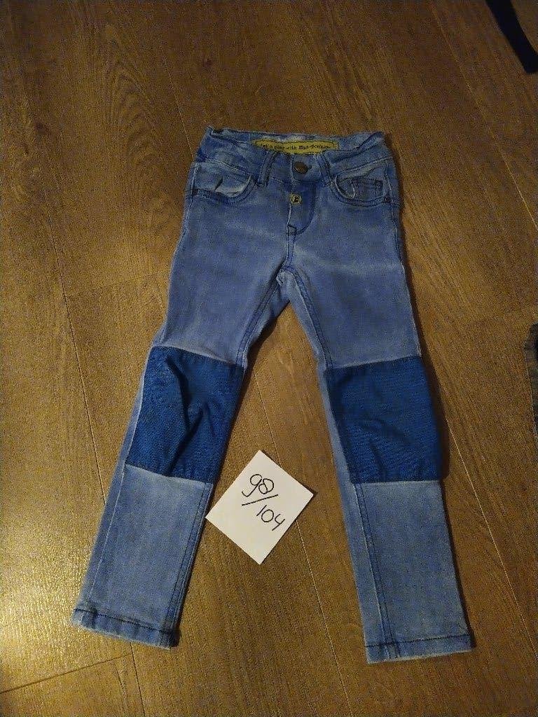 Spijkerbroek Mad monkey - maat 98 -104, Ophalen of Verzenden, Gebruikt, Jongen, Broek