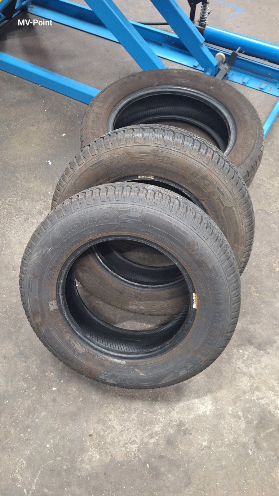 2x Barum Quartaris 5 Winterbanden 155/80 R13 7,5mm, Ophalen of Verzenden, Gebruikt