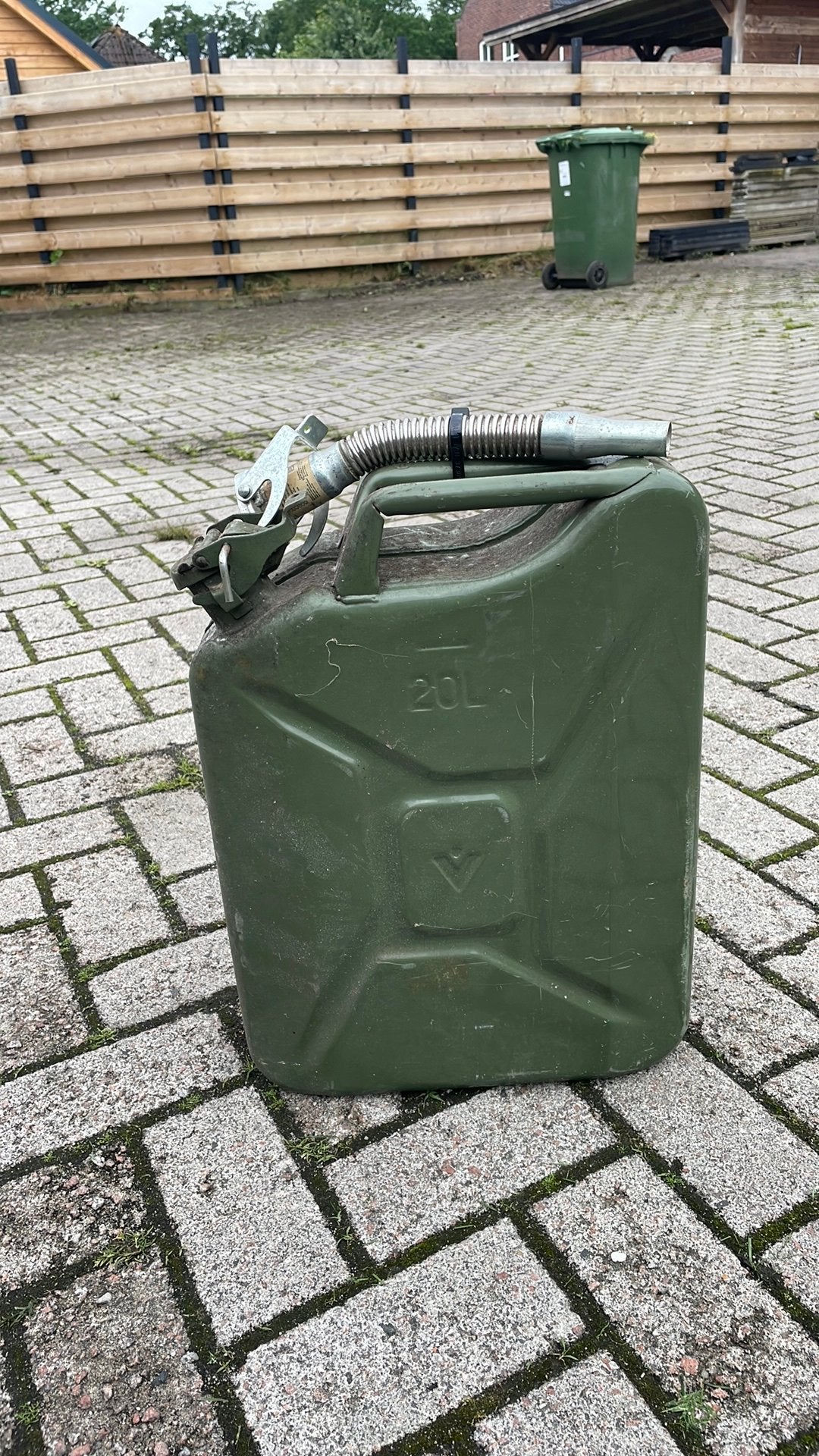Jerrycan staal 20 liter, Ophalen, Gebruikt