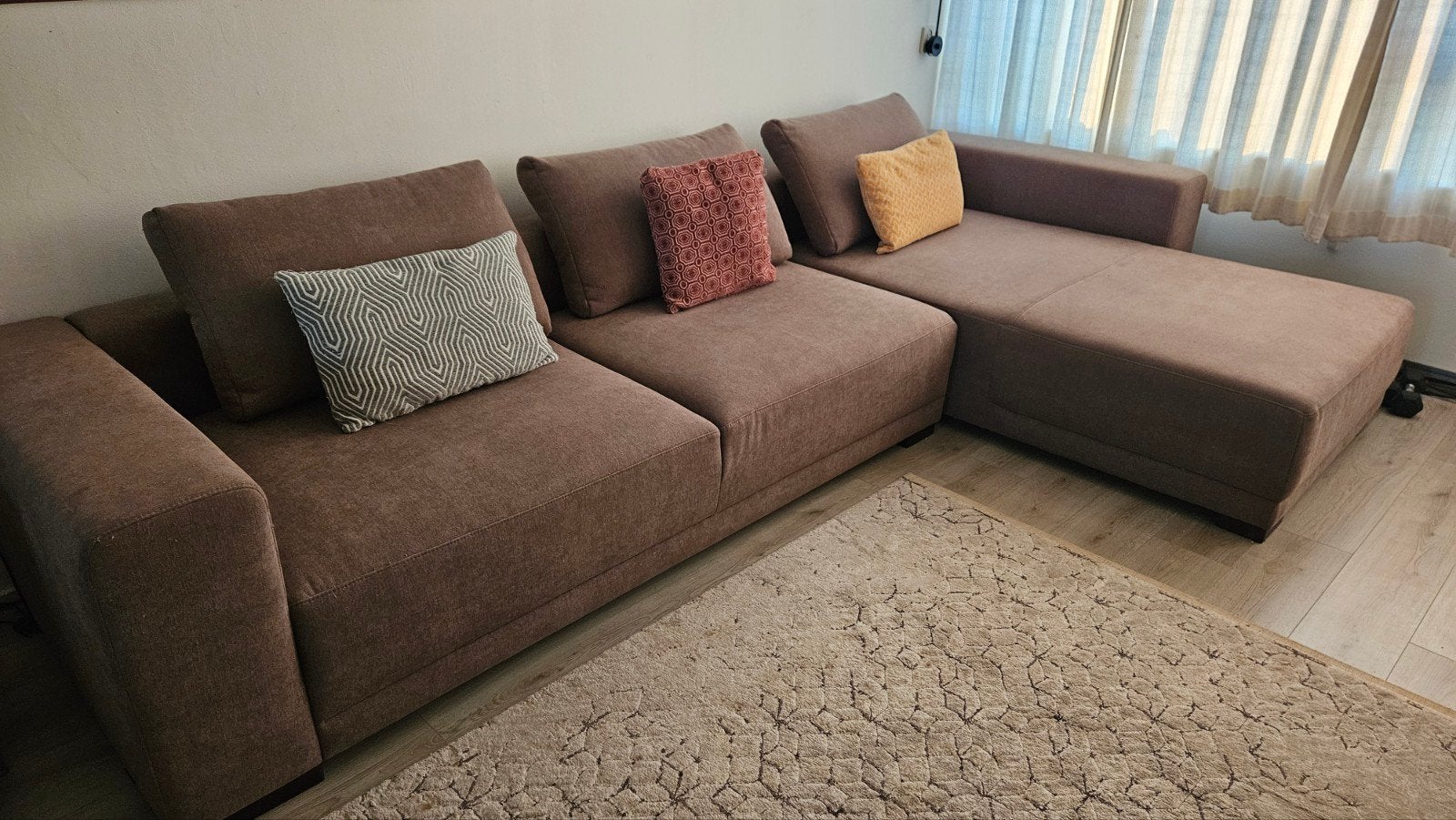 Montel Hoekbank Mine - Comfortabele Stofbank, Ophalen, Modern, Comfortabel, Gebruikt, 100 tot 125 cm