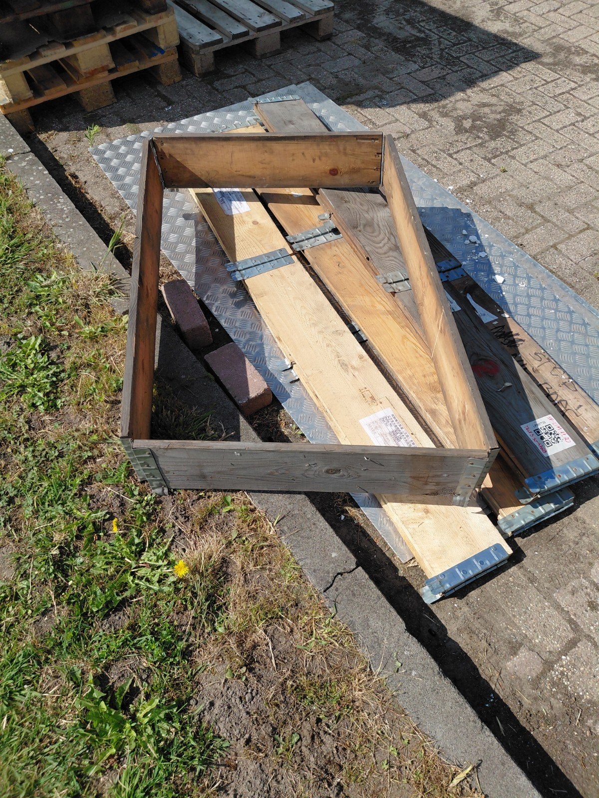 Palletranden, Doe-het-zelf en Verbouw, Kratten en Dozen, 100 cm of meer, Minder dan 35 cm, 60 cm of meer, Ophalen of Verzenden