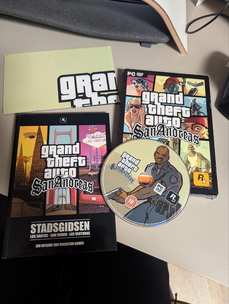 GTA San Andreas PC Exclusieve Editie, Avontuur en Actie, Gebruikt, Vanaf 18 jaar, 1 speler