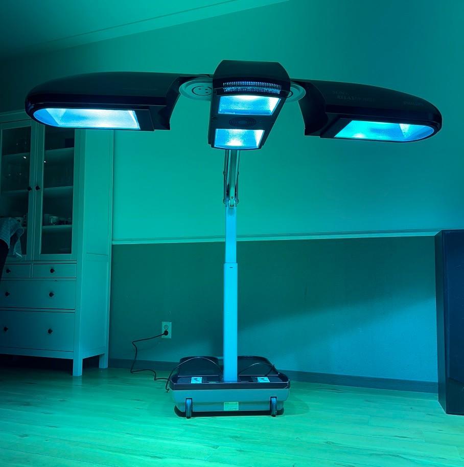 Philips Sunmobile HB975 Zonnehemel + Infrarood Sauna Lampen, Witgoed en Apparatuur, Zonnebanken en Gezichtsbruiners, Ophalen of Verzenden