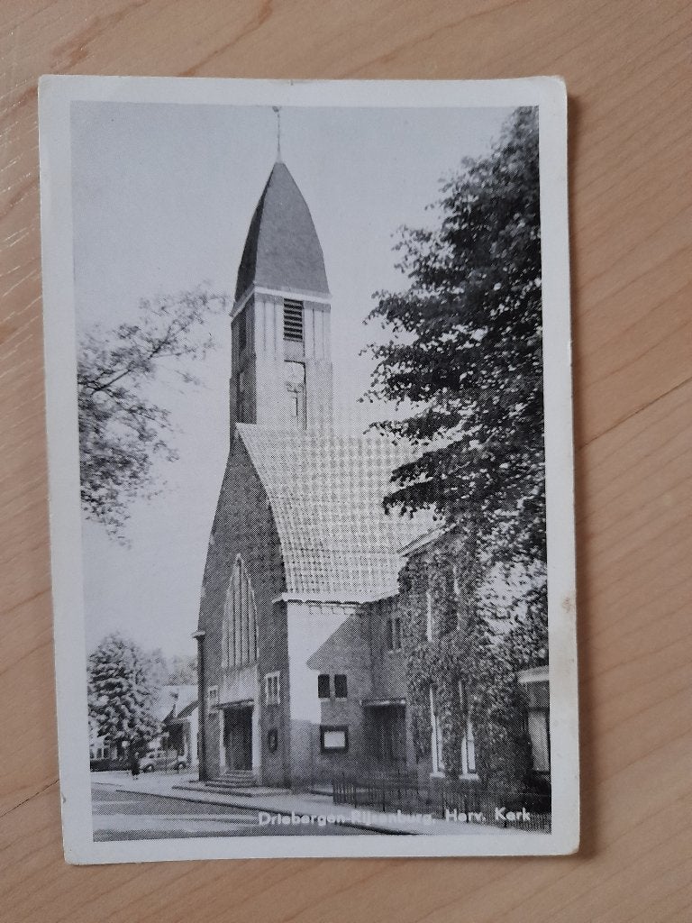 ONBESCHREVEN ANSICHTKAART DRIEBERGEN RIJSENBURG HERV. KERK, Ophalen of Verzenden, 1960 tot 1980, Ongelopen, Utrecht