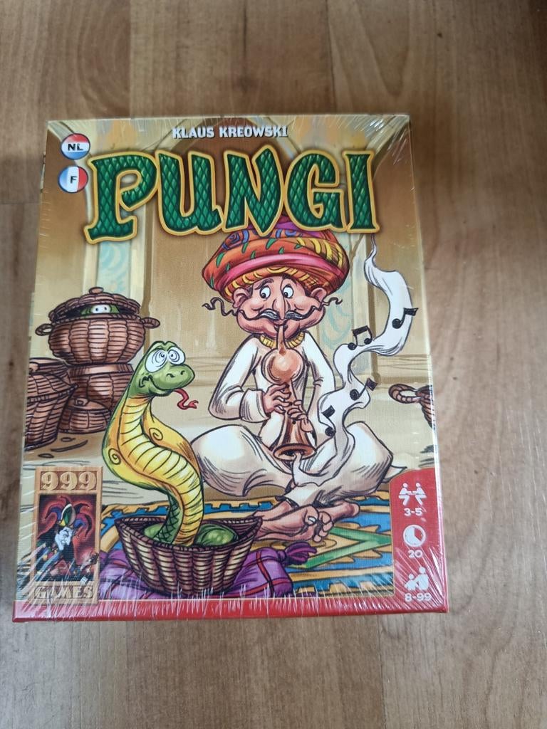 Pungi: Vang de meest waardevolle slangen!, Vijf spelers of meer, Ophalen of Verzenden, Nieuw, 999 Games
