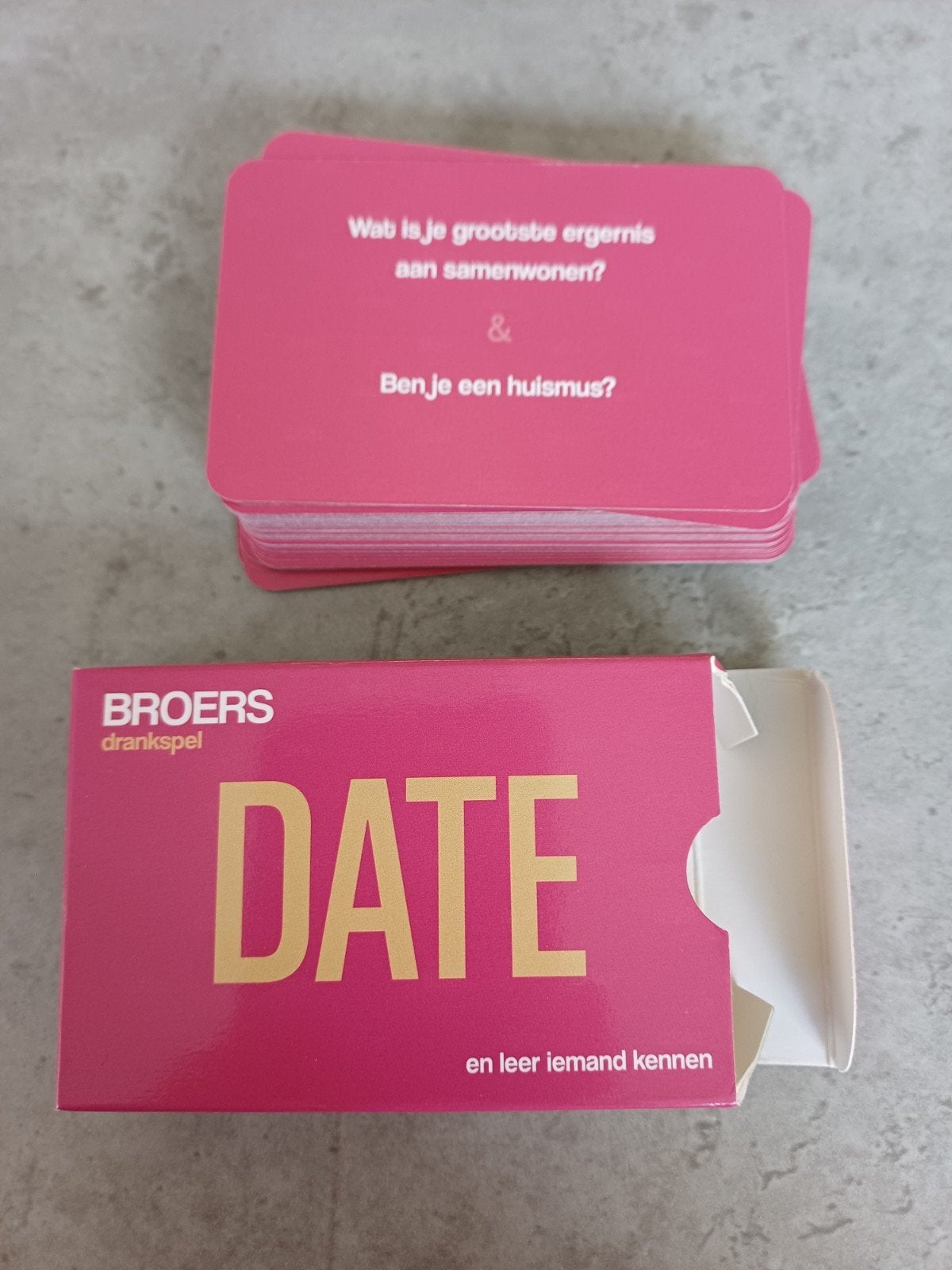 Broers Drankspel: Date & Die - Feestspellen Set, Een of twee spelers, Ophalen of Verzenden, Zo goed als nieuw, Broers