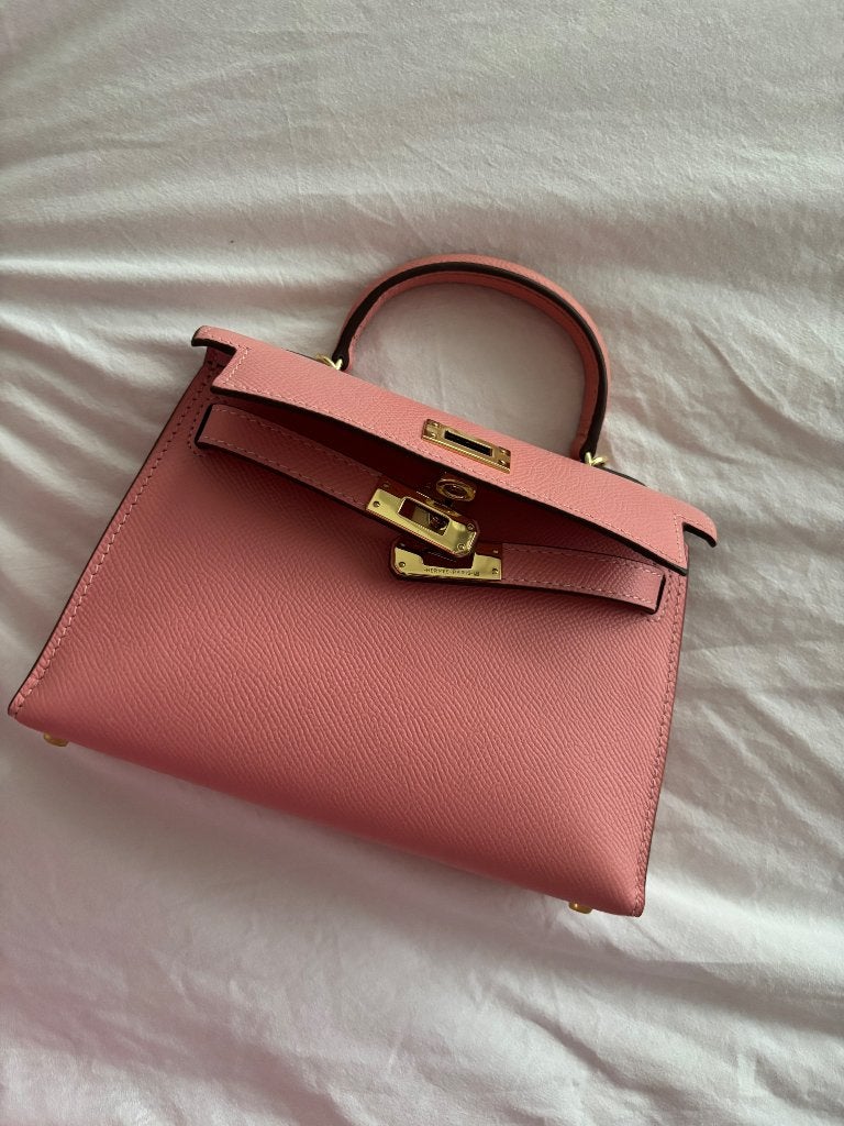 Hermes kelly tas, Ophalen of Verzenden, Zo goed als nieuw, Roze, Handtas